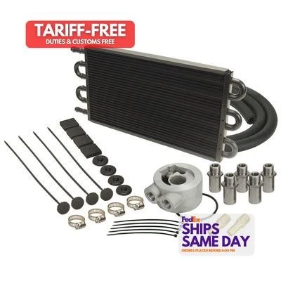 Derale DER15502 Tube Type Aluminum Fluid Cooler High Performance & Racing Parts - Image 1 of 4