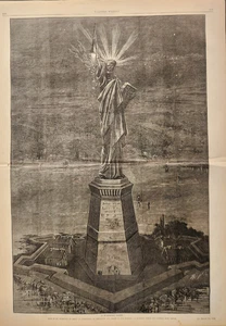 New York Leave All Hope Ye That Enter Death Disease  Harper's Weekly 1881 Folio - Picture 1 of 1
