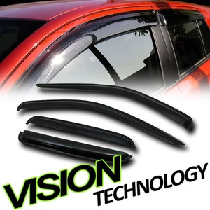 Para 05-11 Dodge Dakota cabina y media protector contra lluvia/viento sombra deflector ventana visera 4P - Imagen 1 de 2