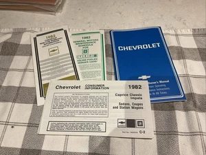 Chevrolet Caprice Impala 1982 manual del propietario original garantía - Imagen 1 de 3