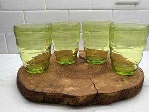 4-IKEA Skoja Vintage Retro Beehive Tumbler Lime RIPPLE GLASS-18314 France 12oz - Picture 1 of 11
