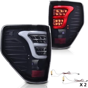 CHEDA LED Tail Lights Assembly Rear Parking Lamps 2009-2014 F150 (LED), Smoky - Picture 1 of 9
