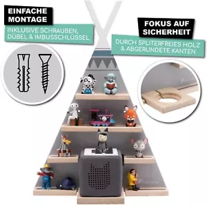 Tonie Box Tipi Zelt Regal Kinderregal Toni Magnet Aufbewahrung Hörfiguren 2676 - Bild 1 von 7