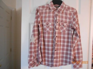 Damen Shirt Marke "Maison Scotch". 100% Baumwolle mit Lederärmeldetail.  - Bild 1 von 4