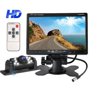 7'' Rear View Backup Camera Parking System Night Vision Monitor For RV Truck Bus - Picture 1 of 13