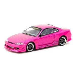 Tarmac Works 1:64 Diecast Modellauto VERTEX Nissan Silvia S15 pink metallic - Bild 1 von 3