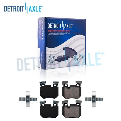 Rear Ceramic Brake Pads w/ Hardware for 2008 2009 2010 2011-2013 BMW 135i 135is - Image 1 of 4