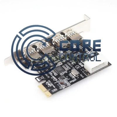 new USB 3.0 4 Port PCI Express Card PC Karte Computer Controller Hub - Image 1 of 4