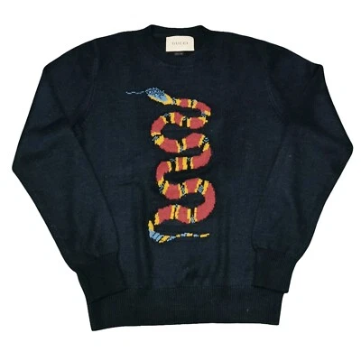Suéter Pullover Gucci Serpiente Cuello Redondo Para Hombre Talla S Foto 1 de 4
