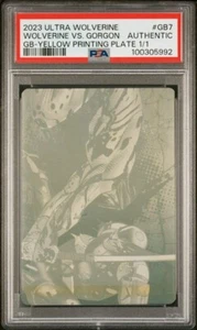 PSA AUTH Marvel Upper Deck 2024 - 1/1 Wolverine vs Gorgon Yellow Printing Plate - Bild 1 von 3