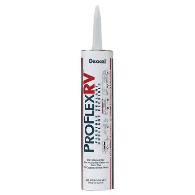 GEOCEL Pro Flex Clear RV Sealant 10 oz Flexible Waterproof Adhesive