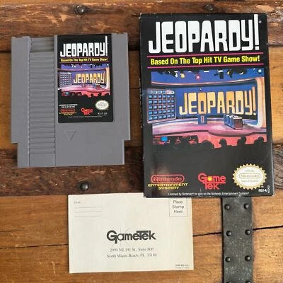 Jeopardy Nintendo Entertainment System NES Video Game - with Black Box - Image 1 of 3