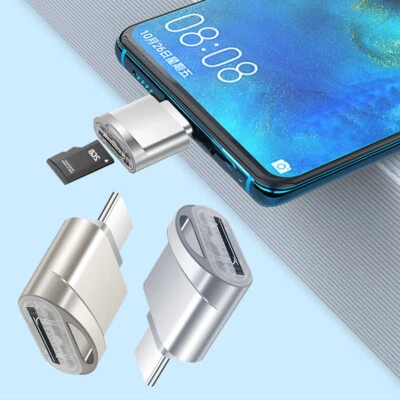 Micro SD Card Reader Adapter USB 3.1 Type C USB-C For Macbook PC Mobile OTG 99B - Image 1 of 4