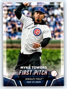 2024 Topps Series 2 Baseball Myke Towers First Pitch Chicago Cubs #FP-2 - Picture 1 of 2