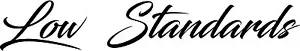 LOW STANDARDS 4" x 25" Decal Letters Car Window WINDSHIELD Personalized JDM - Foto 1 di 1