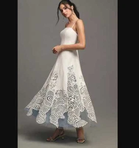Neu Damen XL Geisha Designs x Anthropologie Cutwork A-Linie Maxi formelles Kleid - Bild 1 von 14