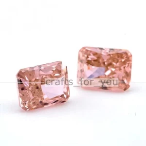 9A Padparadscha CZ Piedra Cúbica de Circonio Gema Artificial para Joya/Anillo/Colgante - Imagen 1 de 5