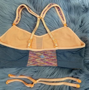 Lululemon Workout bra adjust. straps convertible insert Space Dye Sz 6 - Picture 1 of 3