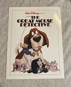 Walt Disney Pictures The Great Mouse Detective 1986 film Credits brochure - Picture 1 of 6