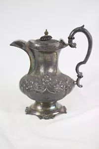 Antique Victorian Silver Plated Decorative Engraved (est 1905) Teapot - Picture 1 of 7