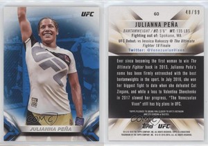 2018 Topps UFC Knockout Blue /99 Julianna Pena Julianna Peña #60