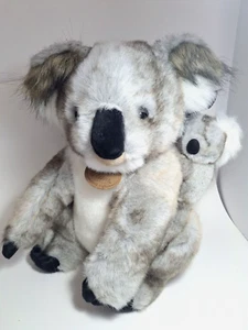 Rare 1997 Aurora Classic Koala & Baby Plush 15" Realistic Stuffed Animal Vtg Toy - Picture 1 of 18