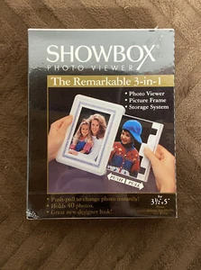Showbox Photo Viewer Holds 40 Photos Remarkable 3 in 1 For 3 1/2" x 5" Photos - Picture 1 of 3