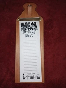 Wooden Grocery List/Memo Board - Picture 1 of 4