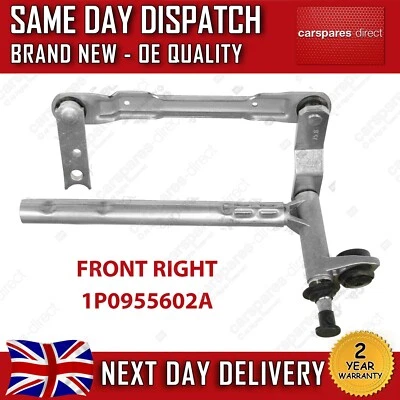SEAT LEON MK2 2005-12 FRONT RIGHT WINDSCREEN WIPER LINKAGE MECHANISM 1P0955602A - Image 1 of 3