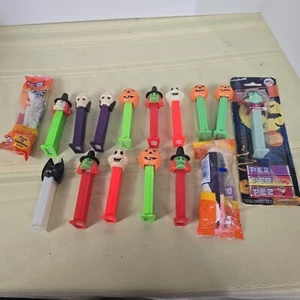 Vintage Halloween Pez Dispenser Lot of 12.  witch, ghost, pumpkin, skull used - Picture 1 of 5