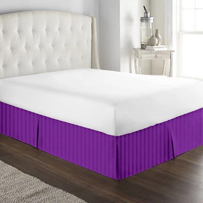 1000 НИТЕЙ ЕГИПЕТСКИЙ ХЛОПОК 1 ПК КРОВАТЬ ЮБКА НАМ РАЗМЕРЫ! РАСПРОДАЖА - Изображение 1 из 4