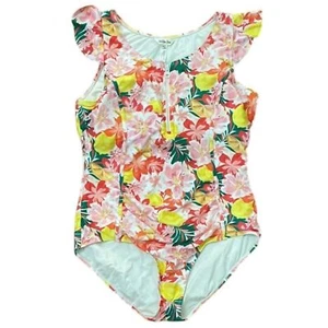 Matilda Jane Floral One Piece Swimsuit Womens Size Medium Beach Preppy Vacation - Picture 1 of 10
