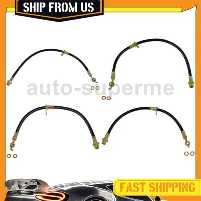 Комплект переднего заднего тормозного шланга 4x для Toyota Camry 2010-2011 годов выпуска 2,5 л - Изображение 1 из 4