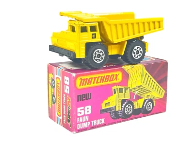 Matchbox Lesney Superfast MB58 CAT Faun Dump Truck w/K Box - Image 1 of 4