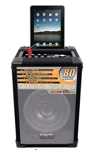 DJ Tech - UCUBE85-MKII - Portable PA System with IOS Dock 4 CH Mixer USB - Picture 1 of 6