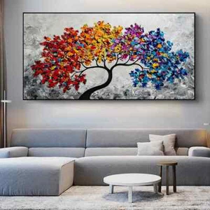 Quadro astratto albero della vita tela quadro arte da parete stampa murale poster su tela - Foto 1 di 3