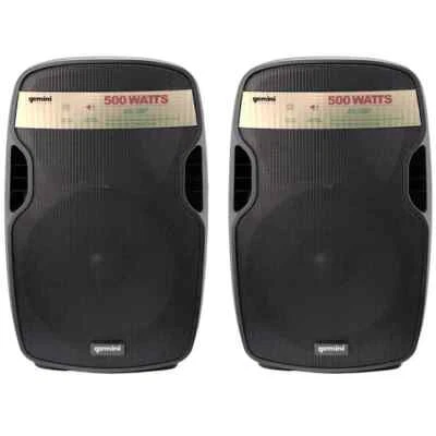 GEMINI AS8P coppia casse diffusori attivi amplificati per live karaoke 1000 watt - Immagine 1 di 4