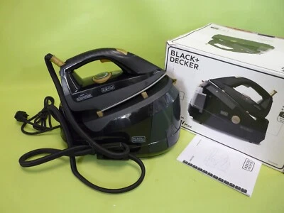 BLACK+DECKER BXSS2400E Dampfbügelstation, Bügelstation 2400 Watt, 7 bar schwarz - Bild 1 von 4