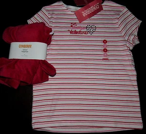 Gymboree Daddy's Girl heart top & red leggings NWT 4 4T - Picture 1 of 2
