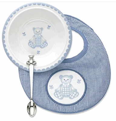 Juego de 3 piezas de oso de guinga Reed & Barton #2613 Foto 1 de 4