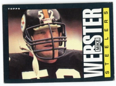 1985 Topps #365 Mike Webster cartão de futebol Pittsburgh Steelers HOF - Imagem 1 de 2