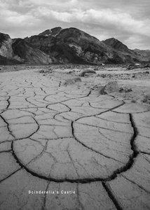B&W Black & White Mudcracks Death Valley Photo Picture Print 4X6,5X7,8X10,8.5X11 - Picture 1 of 1