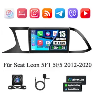 4+64GB Für Seat Leon 5F1 5F5 5F8 2012-2020 Autoradio Android 13 Carplay GPS +Kam - Bild 1 von 24
