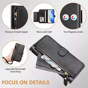For ZTE nubia Red Magic 10 Pro+ Multi-function Flip Leather Wallet Case Cover - Picture 1 of 21