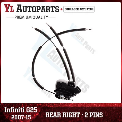 Atuador de trava de porta de passageiro traseiro direito para 2007-2015 Infiniti G25 G35 G37 Q40 - Imagem 1 de 4