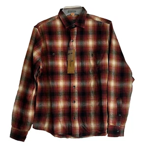 TAILOR VINTAGE Luxe Performance Men's Stretch Flannel Button Shirt Small NWT - Picture 1 of 8