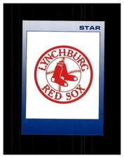 1988 LYNCHBURG VIRGINIA RED SOX STAR NO # TEAM LOGO CARD