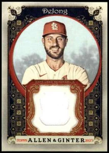 2023 Topps Allen & Ginter PAUL DEJONG Cardinals Gamed Used Jersey Relic - Picture 1 of 2