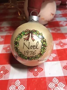 Vintage Hallmark 1976 Marty Links Glasornament Weihnachten - Bild 1 von 4