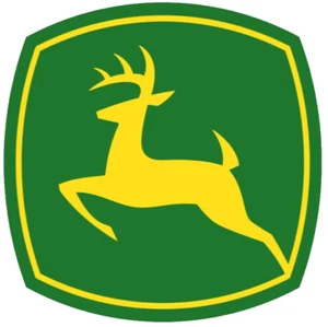 John Deere Large 120mm Square Sticker Label Decal Self-Adhesive Waterproof Vinyl - Picture 1 of 1